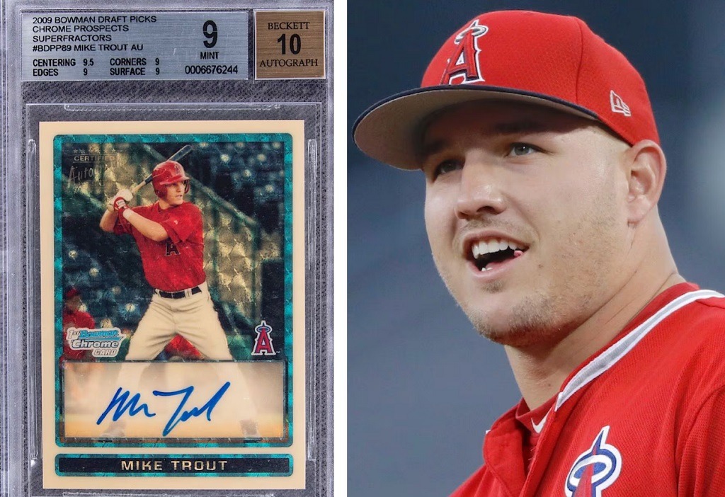 2009 Bowman Chrome Draft Prospects Mike Trout