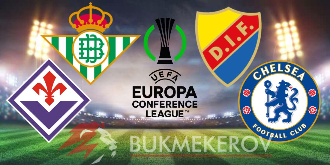 Liga konferentsij 2024 25 prognoz i stavki na futbol LK Ekspress dnya. Pervye polufinalnye matchi. 1 maya 2025 goda