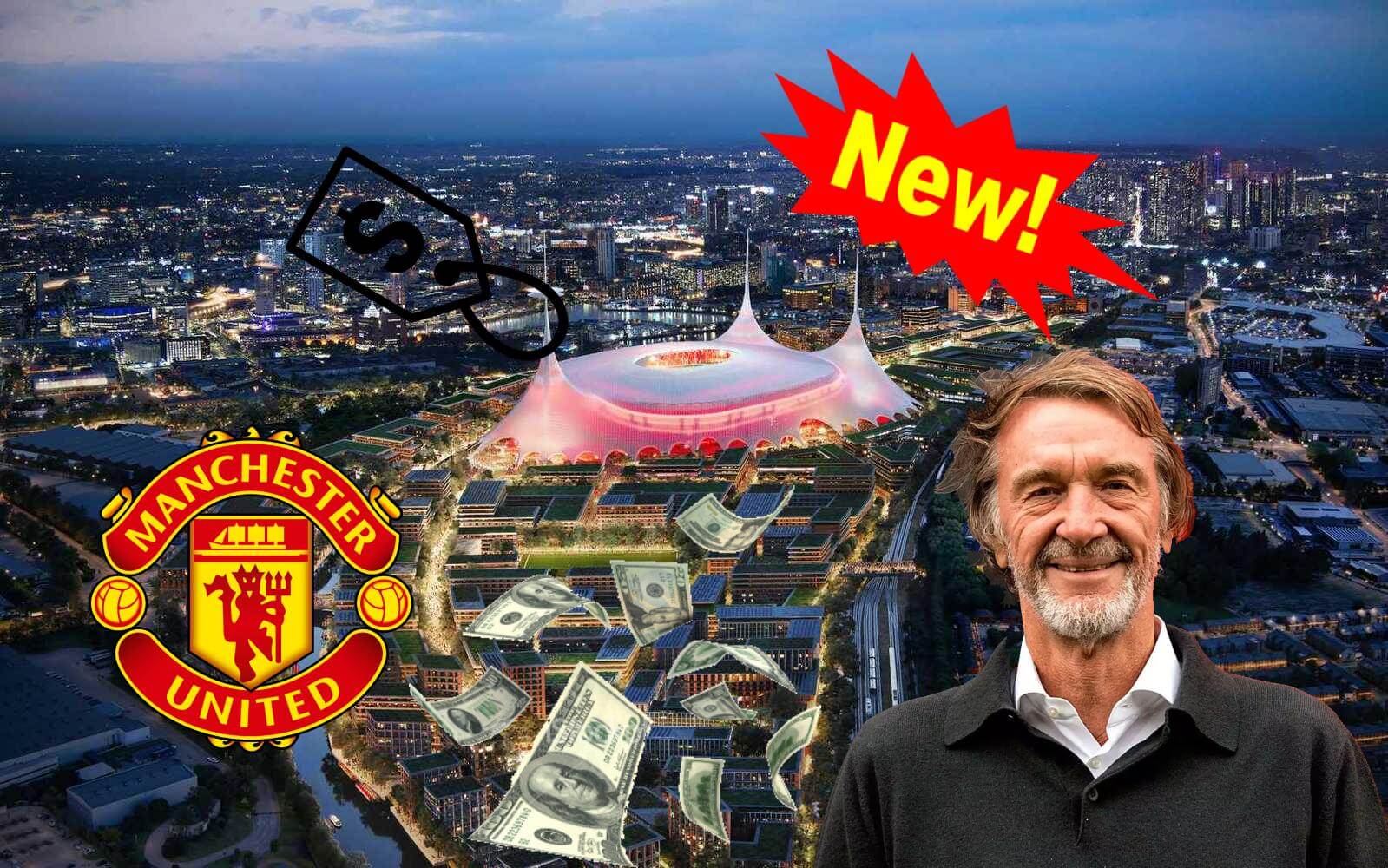 «New Trafford» – стадион «Манчестер Юнайтед» вместимостью 100 тысяч и стоимостью 2 млрд. фунтов стерлингов