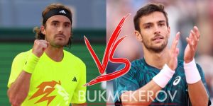 Stefanos TSitsipas Lorentso Muzetti prognoz i stavki na tennis 29 aprelya 2025 goda Masters v Madride Ispaniya