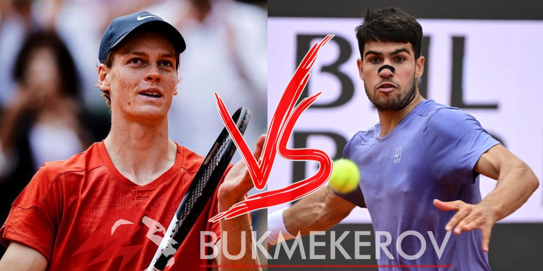 YAnnik Sinner Karlos Alkaras prognoz i stavki na tennis 18 maya 2025 goda final Mastersa v Rime Italiya ATP 1000