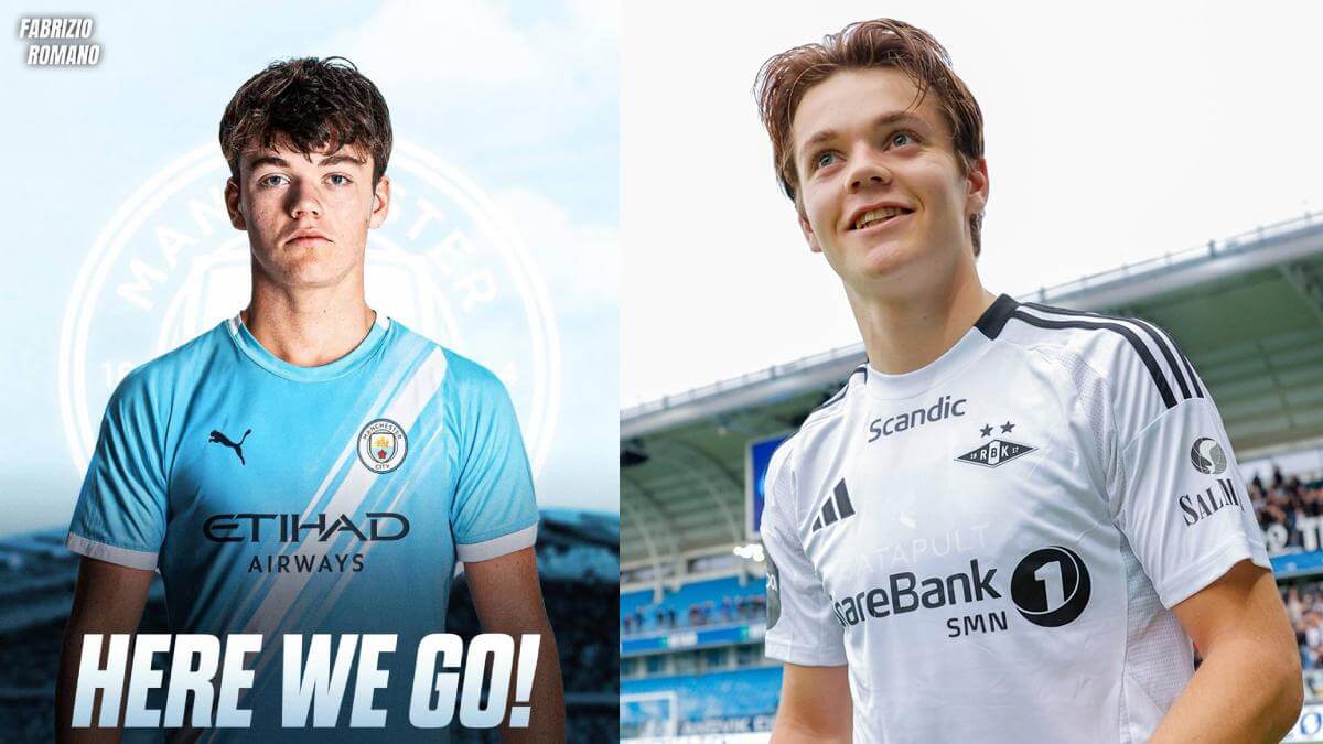 Sverre Nypan from Rusenborg to Man City transfer football