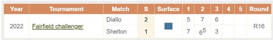 Ben SHelton Gabriel Diallo h2h 24 08 2025 Vashington ATP 500
