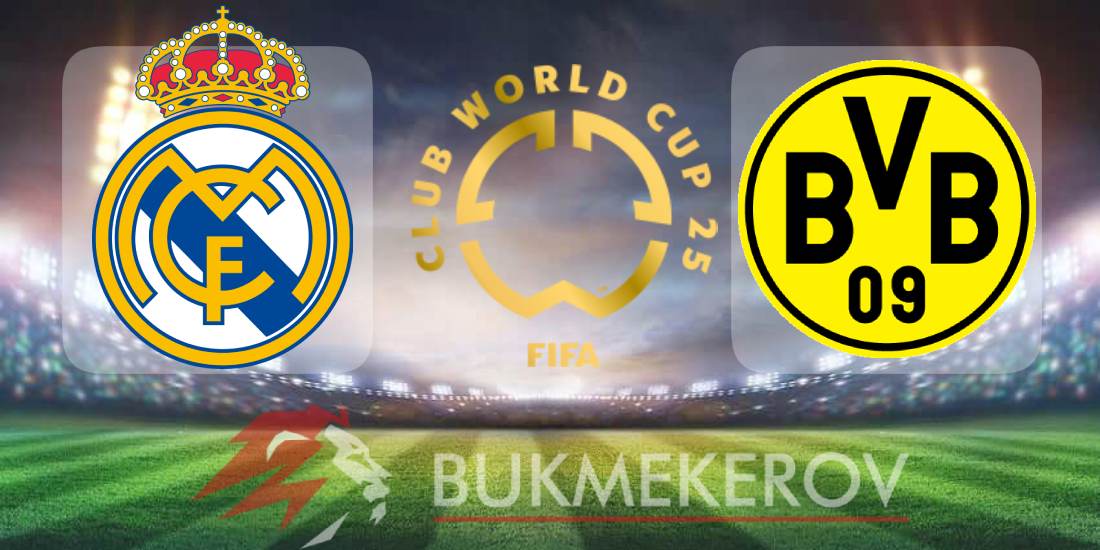 Real Madrid Borussiya Dortmund prognoz i stavki na plej off KCHM na 5 iyulya 2025 goda futbol
