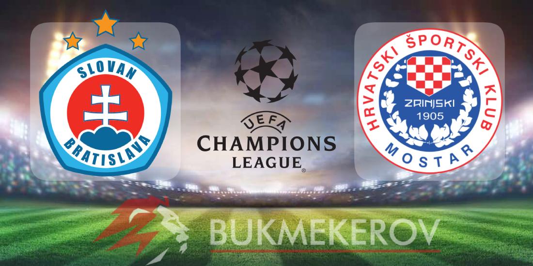 Slovan Bratislava Zrinski prognoz i stavki na 2 j raund kvalifikatsii Ligi CHempionov na 22 iyulya 2025 goda futbol LCH