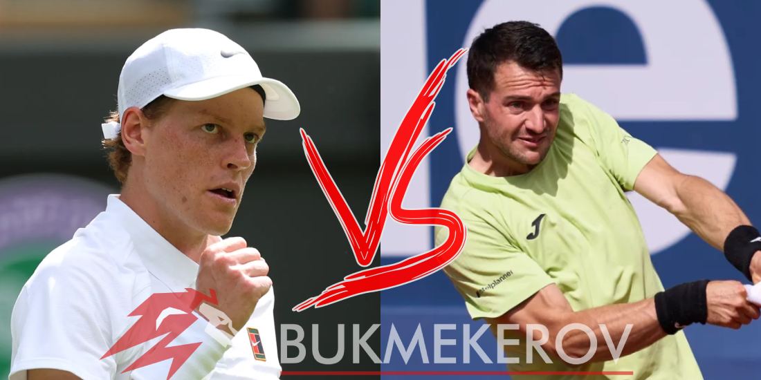YAnnik Sinner Pedro Martines Portero prognoz i stavki na tennis 5 iyulya 2025 goda Uimbldon London TBSH