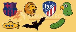 Prozvishha ispanskih futbolnyh klubov Real slivochnye Barselona blaugranas Atletiko matrasniki Valensiya letuchie myshi Vilyarreal zheltaya submarina