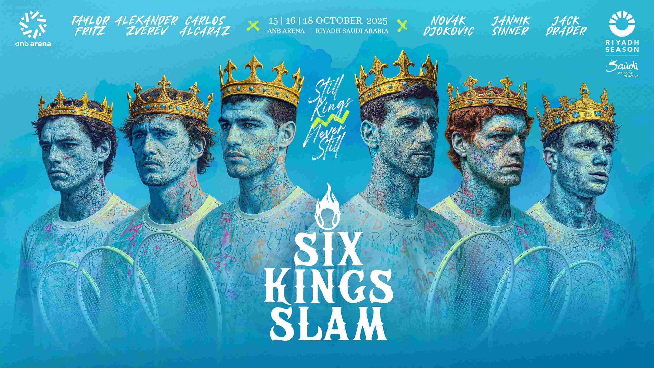 Six Kings Slam 2025 all players tennis