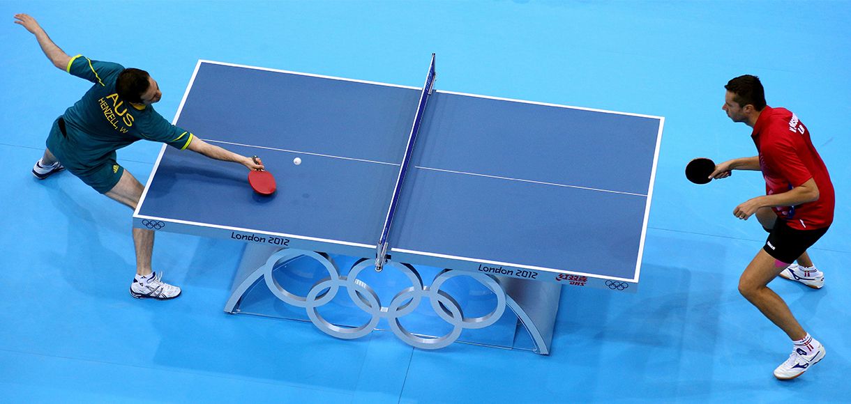 Table tennis match