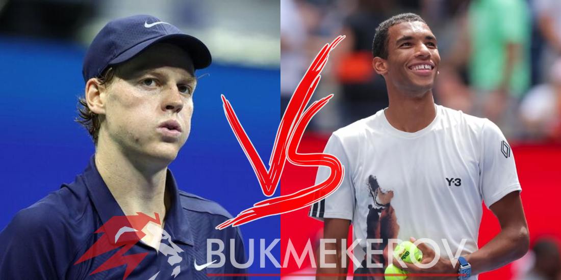 YAnnik Sinner Feliks Ozhe Alyassim prognoz i stavki na tennis 5 sentyabrya 2025 goda ATP US Open 2025 semifinal mejdzhor