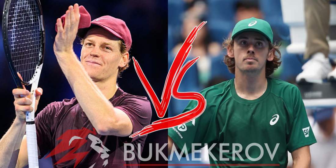 YAnnik Sinner Aleks de Minaur prognoz i stavki na tennis 15 noyabrya 2025 goda Masters Cup ATP Itogovyj turnir Turin Italiya