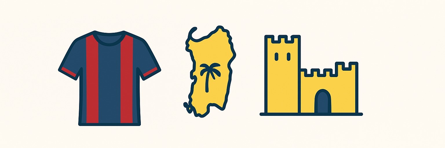 Prozvishha futbolnogo kluba Kalyari Krasno sinie Rossoblu Ostrovityane Isolani Kasteddu