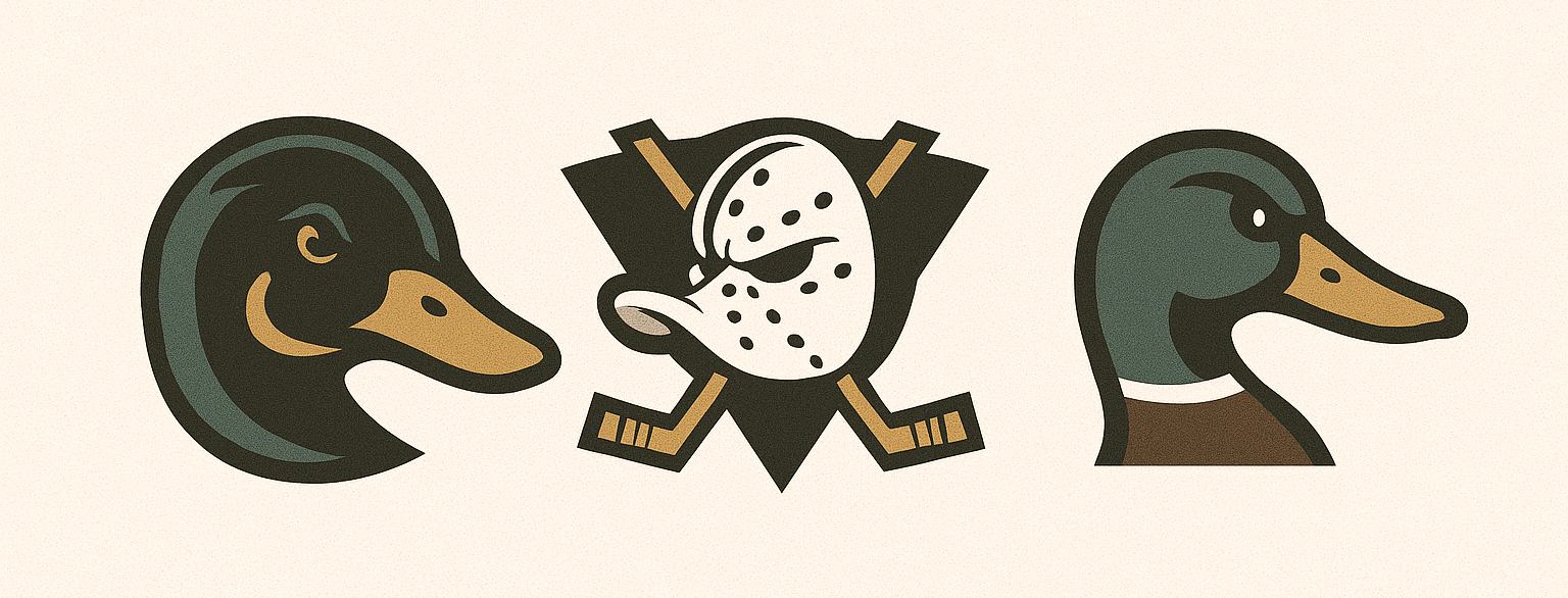 Prozvishha hokkejnogo kluba Anahajm Daks Kryakvy angl. The Mallards Moguchie utki angl. The Mighty Ducks Ptitsy angl. Fowl