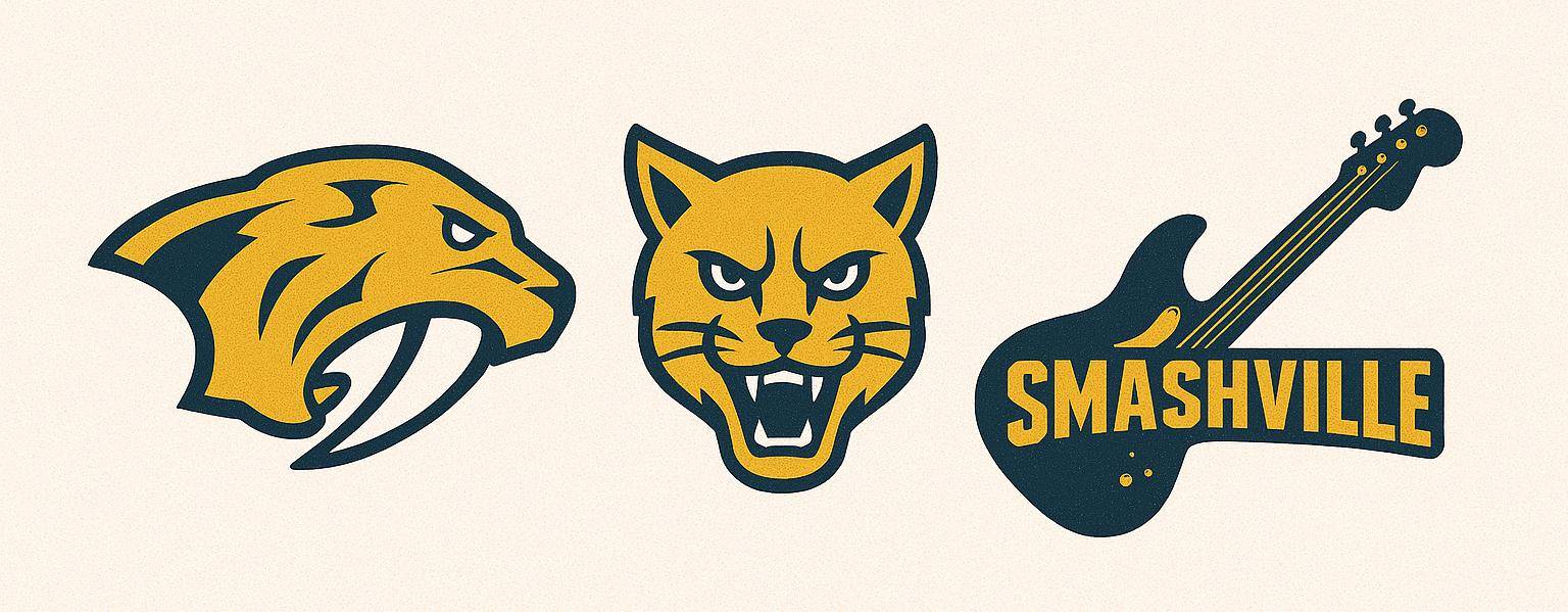 Prozvishha hokkejnogo kluba Neshvill Predatorz Preds Predators Hishhniki Gorchichnye koty Smashville