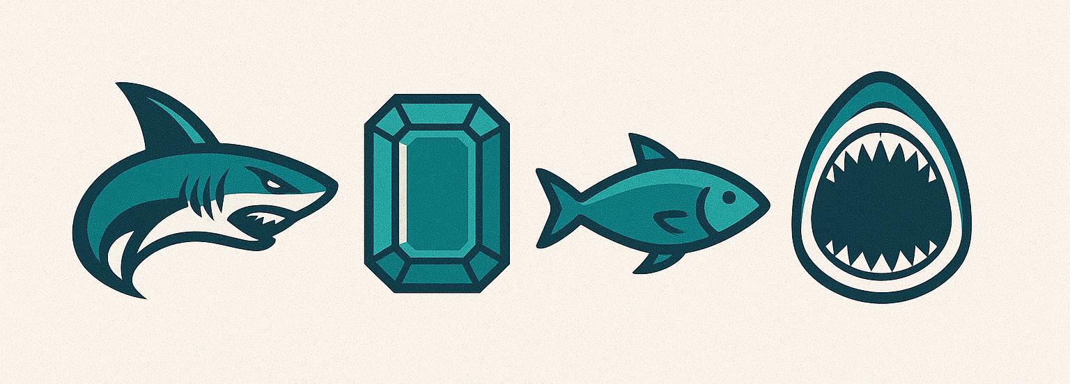 Prozvishha hokkejnogo kluba San Hose SHarks Akuly Izumrudnye angl. Team Teal Ryby angl. Fish prozvishha otsylayushhie k filmu CHelyusti angl. Jaws