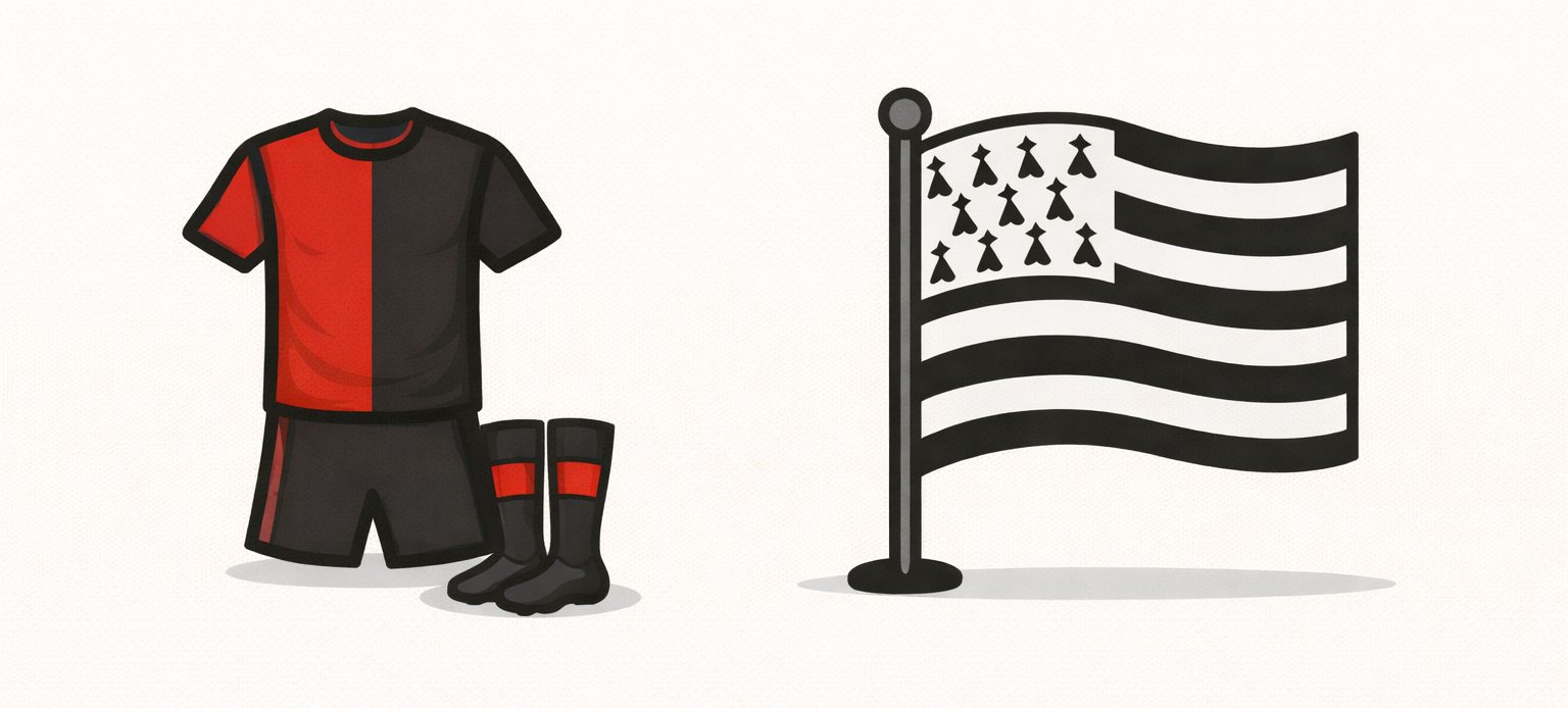 prozvishha frantsuzskogo futbolnogo kluba Renn Krasno chyornye Les Rouge et Noir Bretontsy Les Bretons