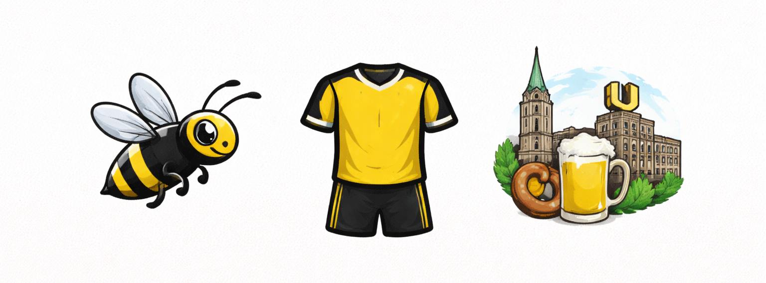 prozvishha futbolnogo kluba Borussiya Dortmund shmeli zhelto chernye i dortmundtsy